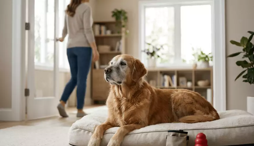 5 best techniques for training older dogs with separation anxiety