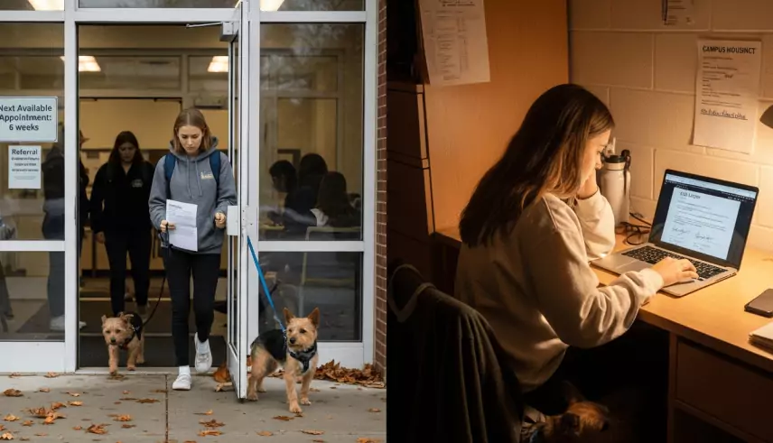 student health center vs. online esa letter