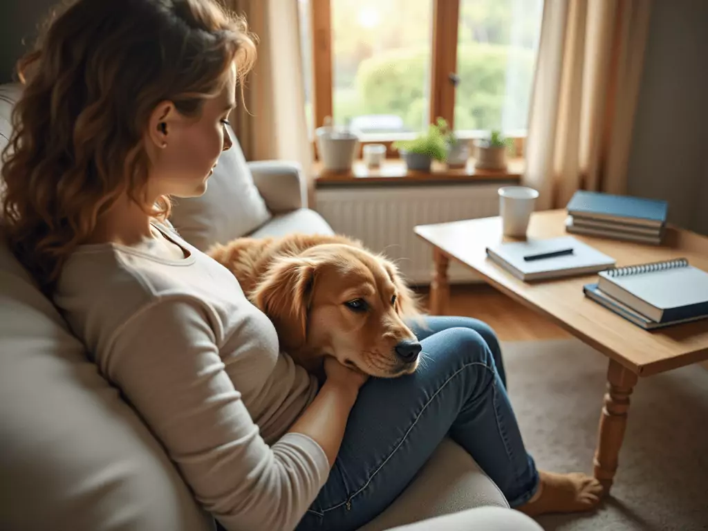 7 benefits of a deep pressure therapy dog for mental health