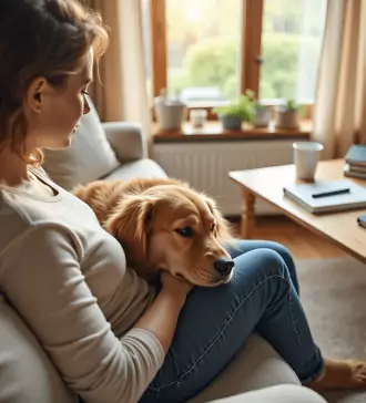 7 benefits of a deep pressure therapy dog for mental health