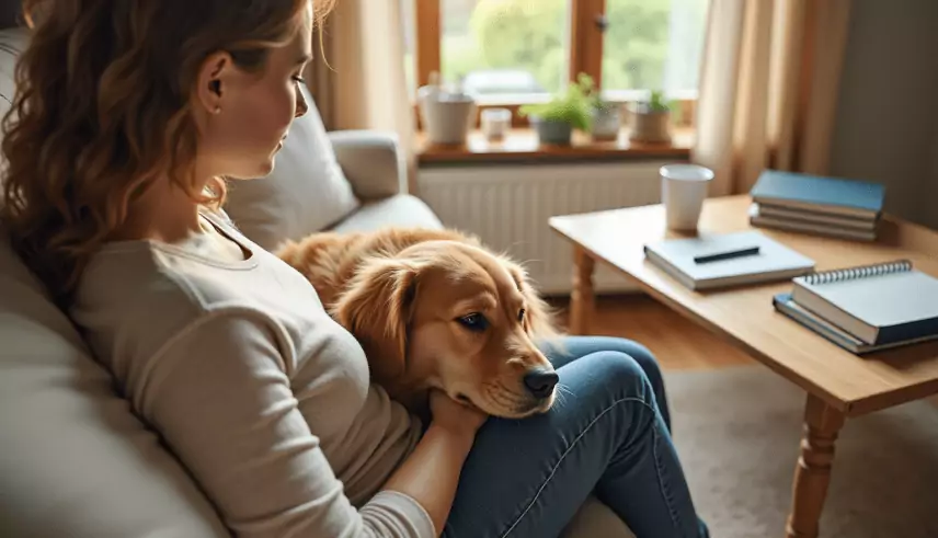 7 benefits of a deep pressure therapy dog for mental health