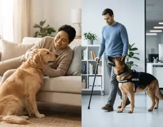 differences between an esa letter and a service dog