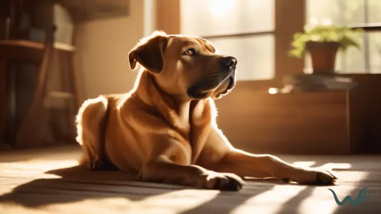 SEO-friendly alt text for the featured image: Well-trained dog in a sunlit room effortlessly obeying the 'down' command.