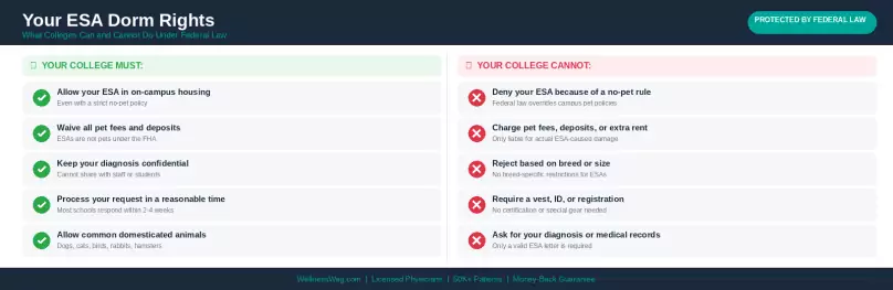 esa dorm rights checklist h