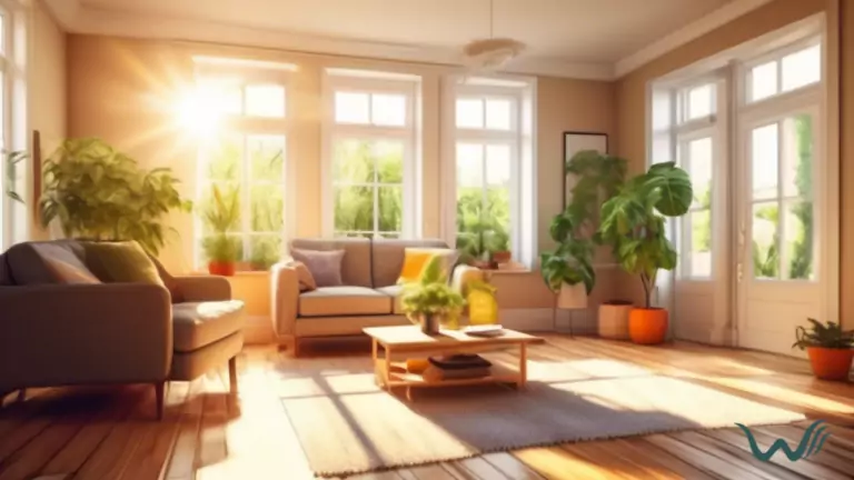 Alt Text: Bright and inviting living room flooded with natural sunlight, showcasing the importance of an ESA letter for securing rental accommodations.