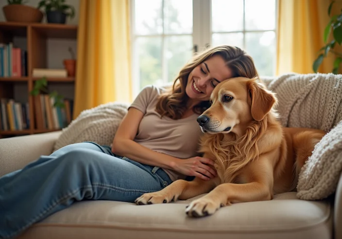 golden retriever emotional support dog benefits and legal insights