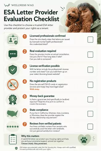how to evaluate an esa letter provider a practical checklist