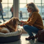how to fly with large dog in cabin essential steps for travel