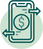 mobile payment transfer icon