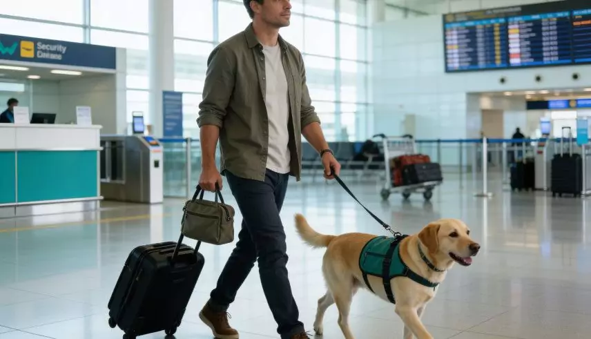 navigating airports with emotional support animals