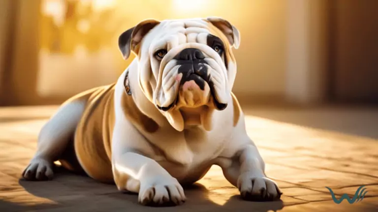 Adorable bulldog basking in the radiant glow of sunlight, showcasing their glossy coat and lively expression - a shining example of bulldog brilliance.