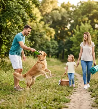 what are some fun outdoor activities for families with pets
