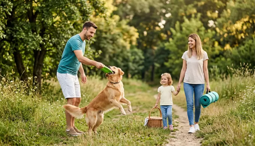 what are some fun outdoor activities for families with pets