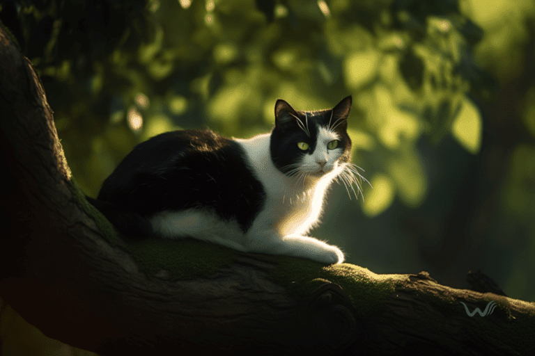 why do cats climb trees